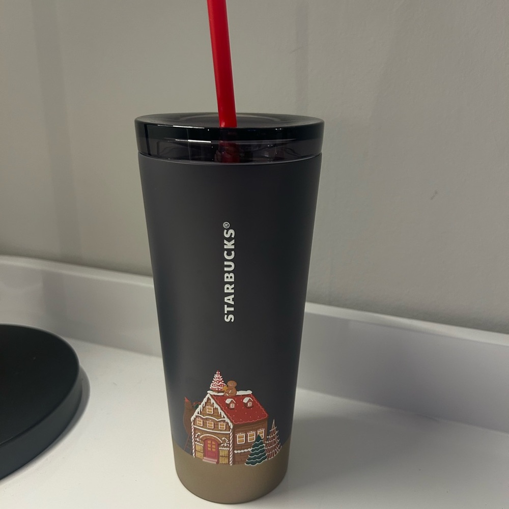 Brand New Starbucks Holiday 2025 Tumbler Gingerbread Holiday Design